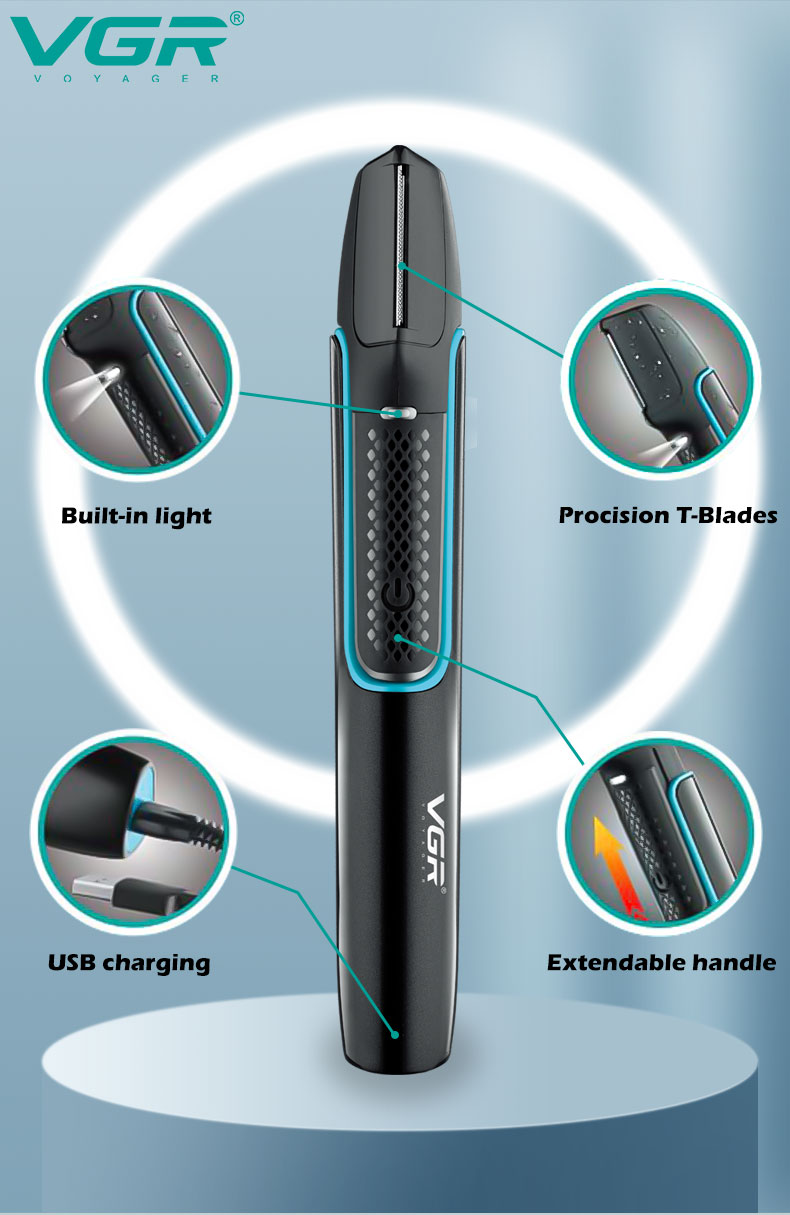 VGR602理发器批发家用多功能套装防水电动美发发廊雕刻专用电推剪详情3