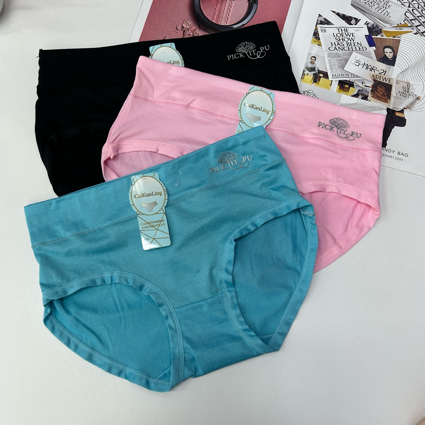 103 Export to the Middle East and Africa region: Women's underwear in stock, sexy and comfortable underwear, women's uniform size solid color cotton underwear QNI details Picture