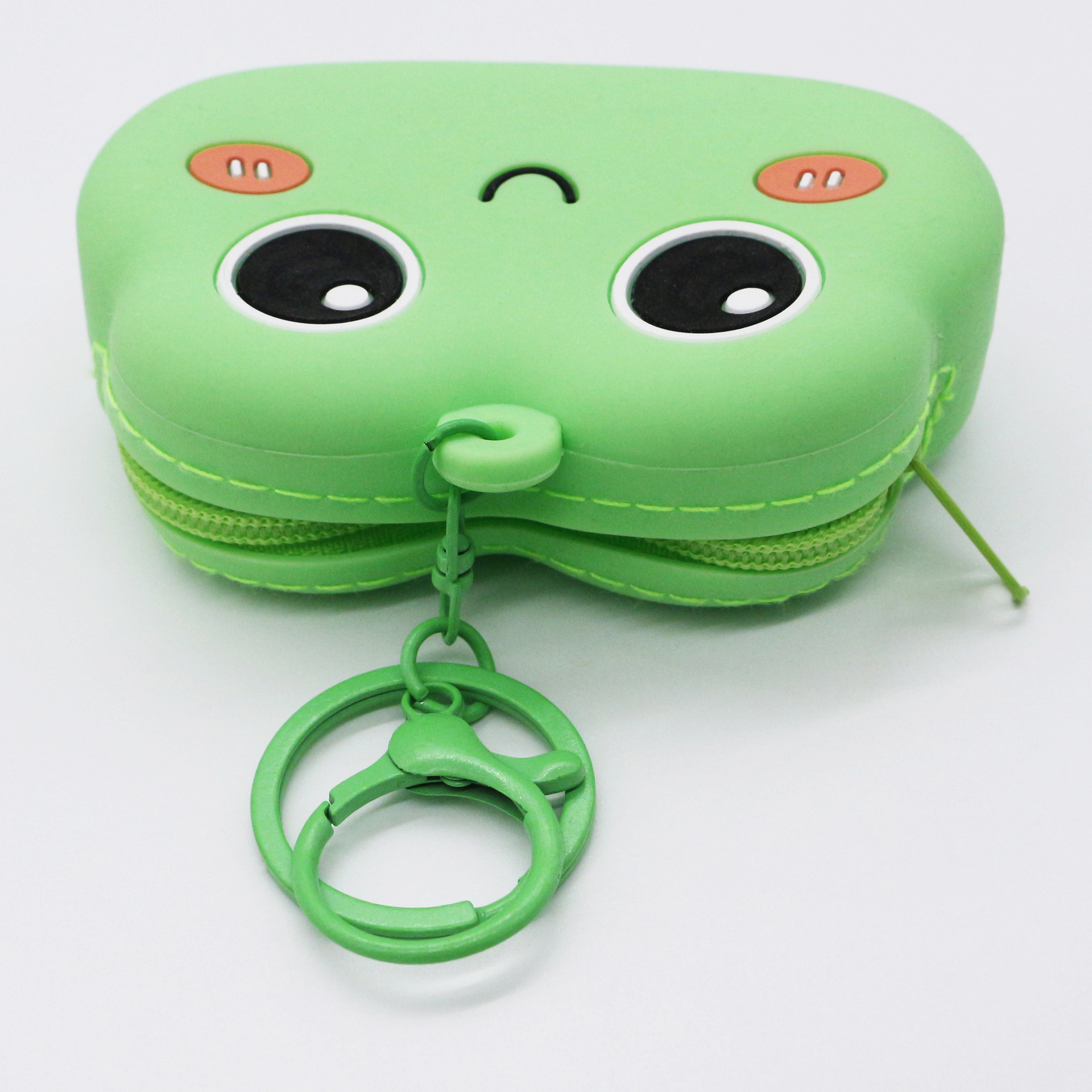 New in-stock silicone coin purse, frog pendant, couple key chain, cartoon animal storage, small wallet wholesale Item Picture
