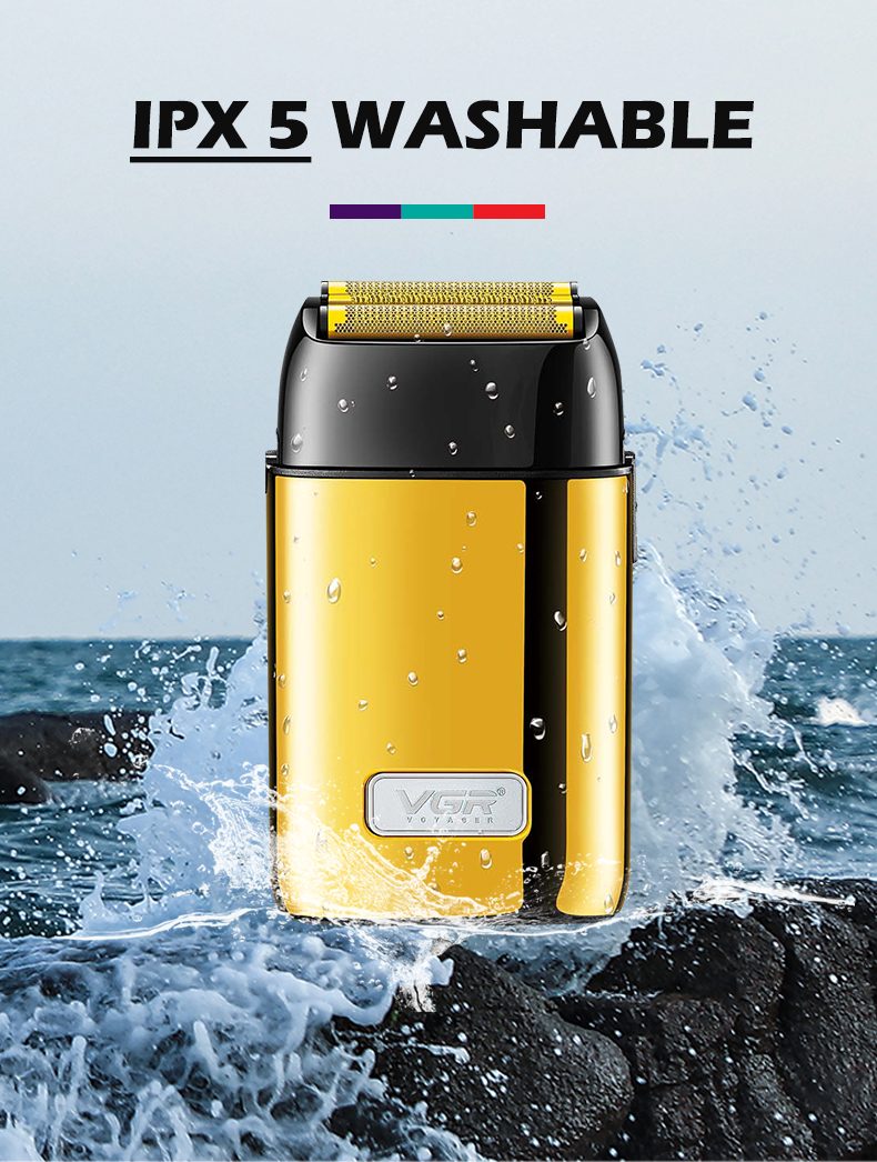 VGR356 Metal body waterproof floating USB compact long-lasting shaver pic 6