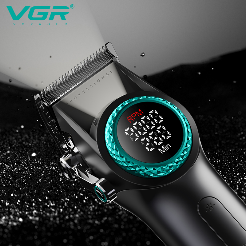 أجهزة الحلاقة الكهربائية العاملة عبر الحدود VGR001 تستخدم الدفع الكهربائي بدون مقصات كهربائية عالية السرعة من محلات الحلاقة المتخصصة Application Scenario