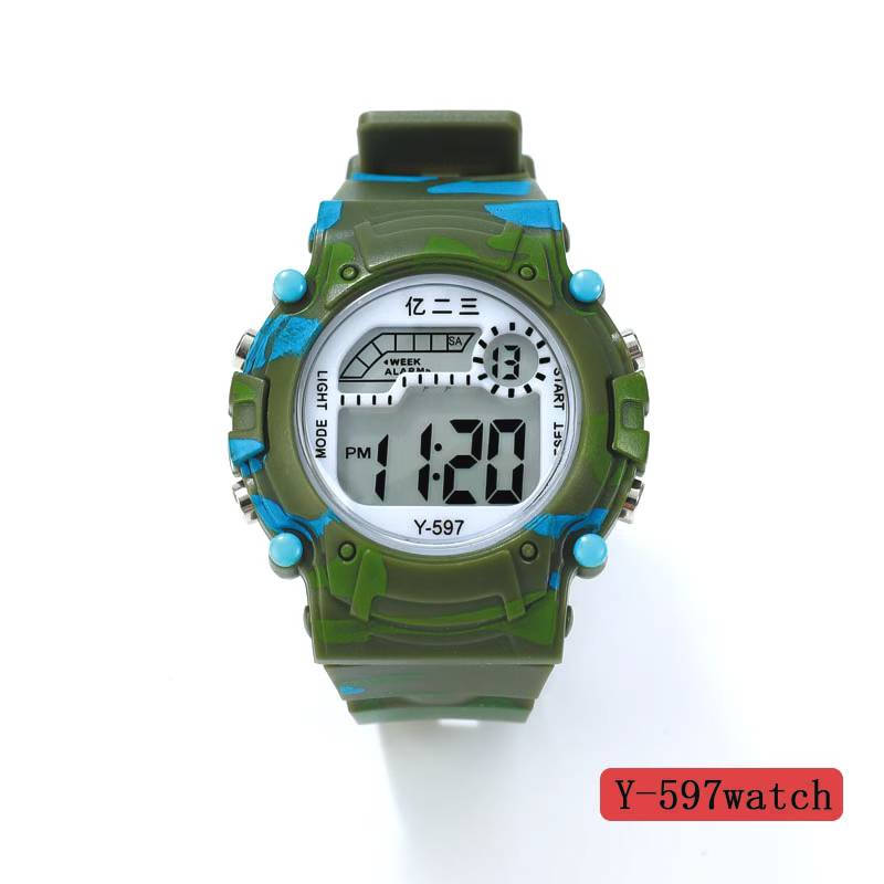 The YITONG basic model electronic watch from YITONG is cost-effective, durable and worry-free. It is specially designed for students to wear in class and daily life. The Y-597 color electronic watch, round electronic watch, men's waterproof luminous sports watch, trendy Item Picture