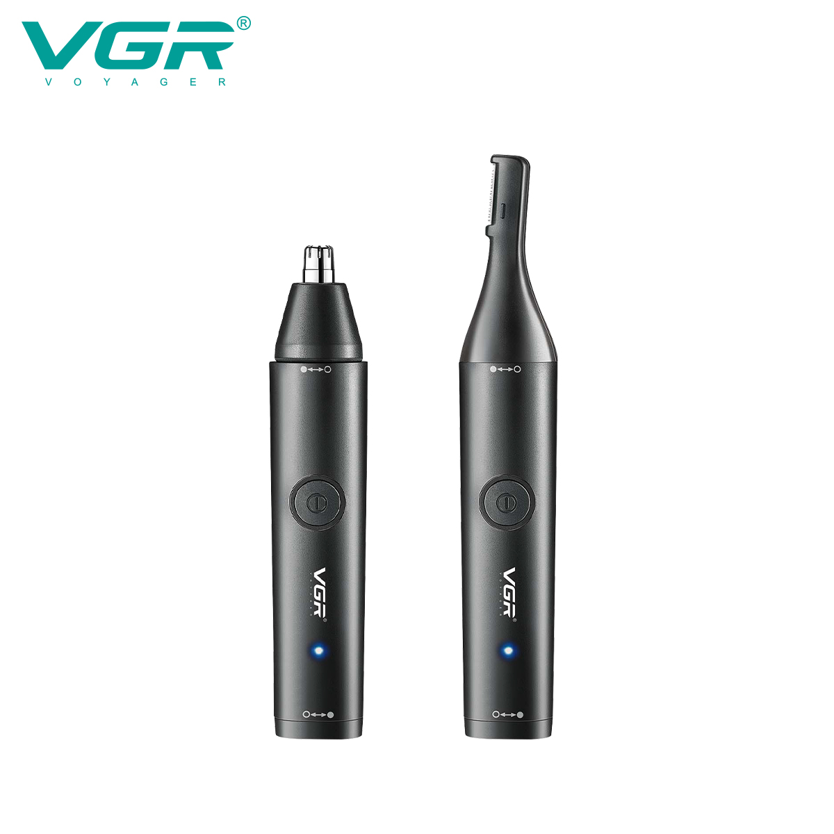VGR613 Dual-purpose, waterproof and multi-functional nose hair Trimmer and Eyebrow Contouring knife details Picture