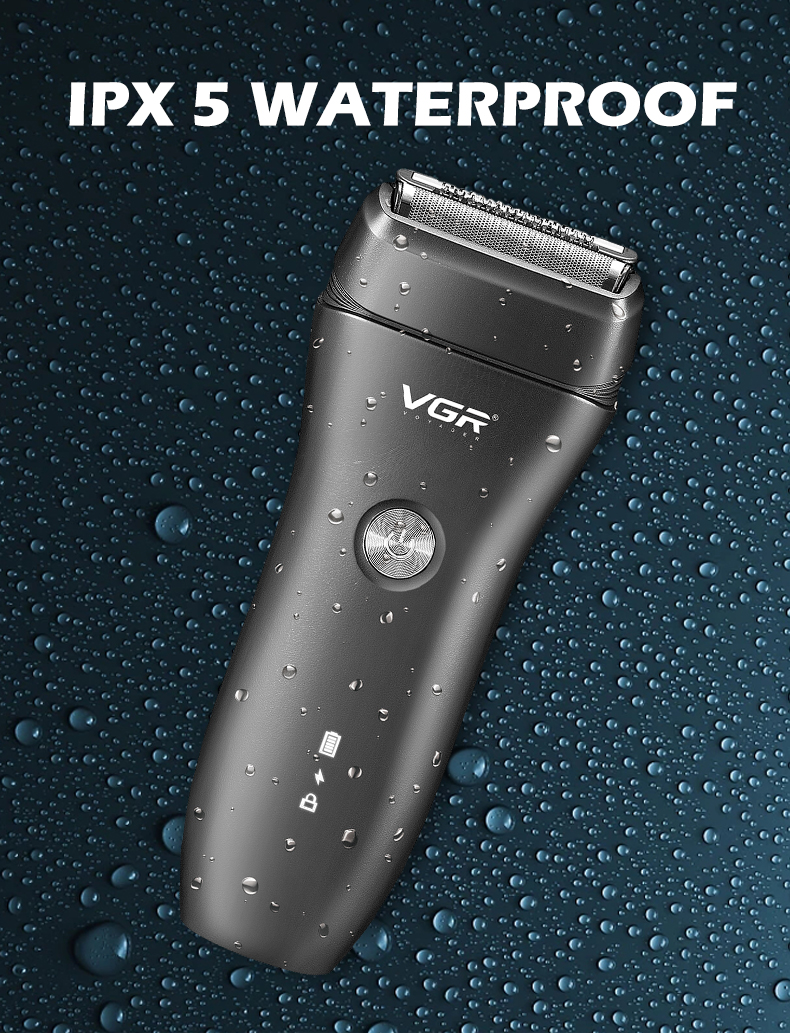 VGR351 跨境家用独立浮动双刀网低噪音男士剃须刀详情5