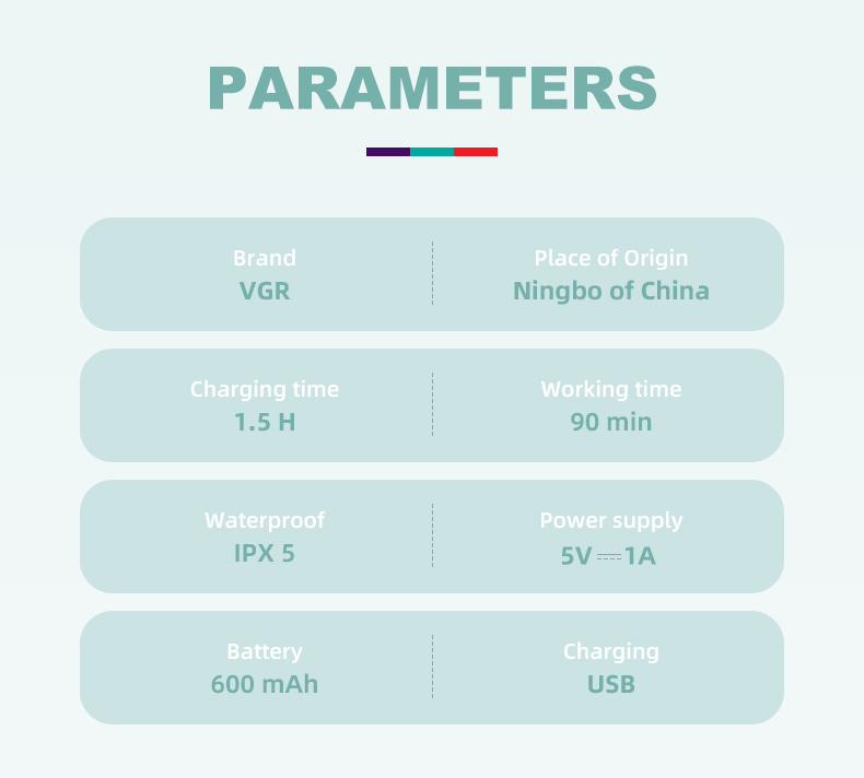 VGR732 Women's Hair Plucker, Multi-functional Hair Remover, Three-in-one Cross-border Electric Hair Removal Device, Leg Hair and Foot Grinder pic 9