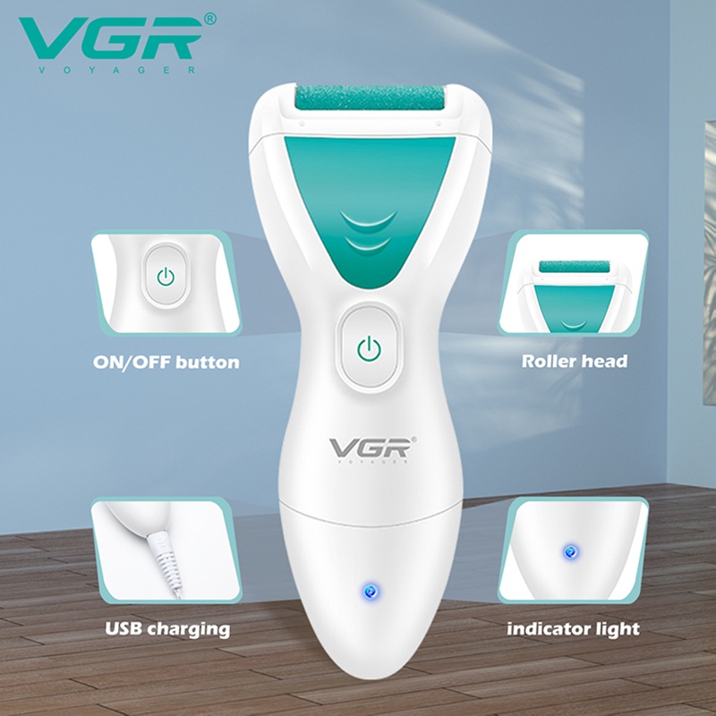 VGR812 foot scrubber, digital display, electric, IPX6 waterproof, can remove calluses and dead skin, and is a foot care device Application Scenario