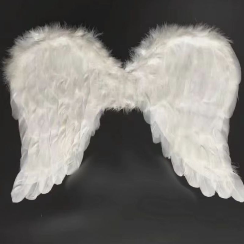 White feather angel wings 60*45cm
