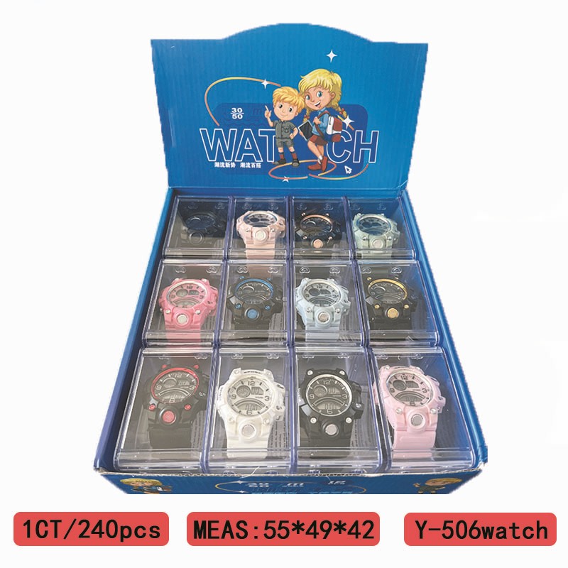 The YITONG basic model electronic watch from YITONG is cost-effective, durable and worry-free. It is specially designed for students to wear in class and on a daily basis. The Y-506 color electronic watch is a round electronic watch and a men's waterproof luminous sports watch. It is a trendy choice Application Scenario