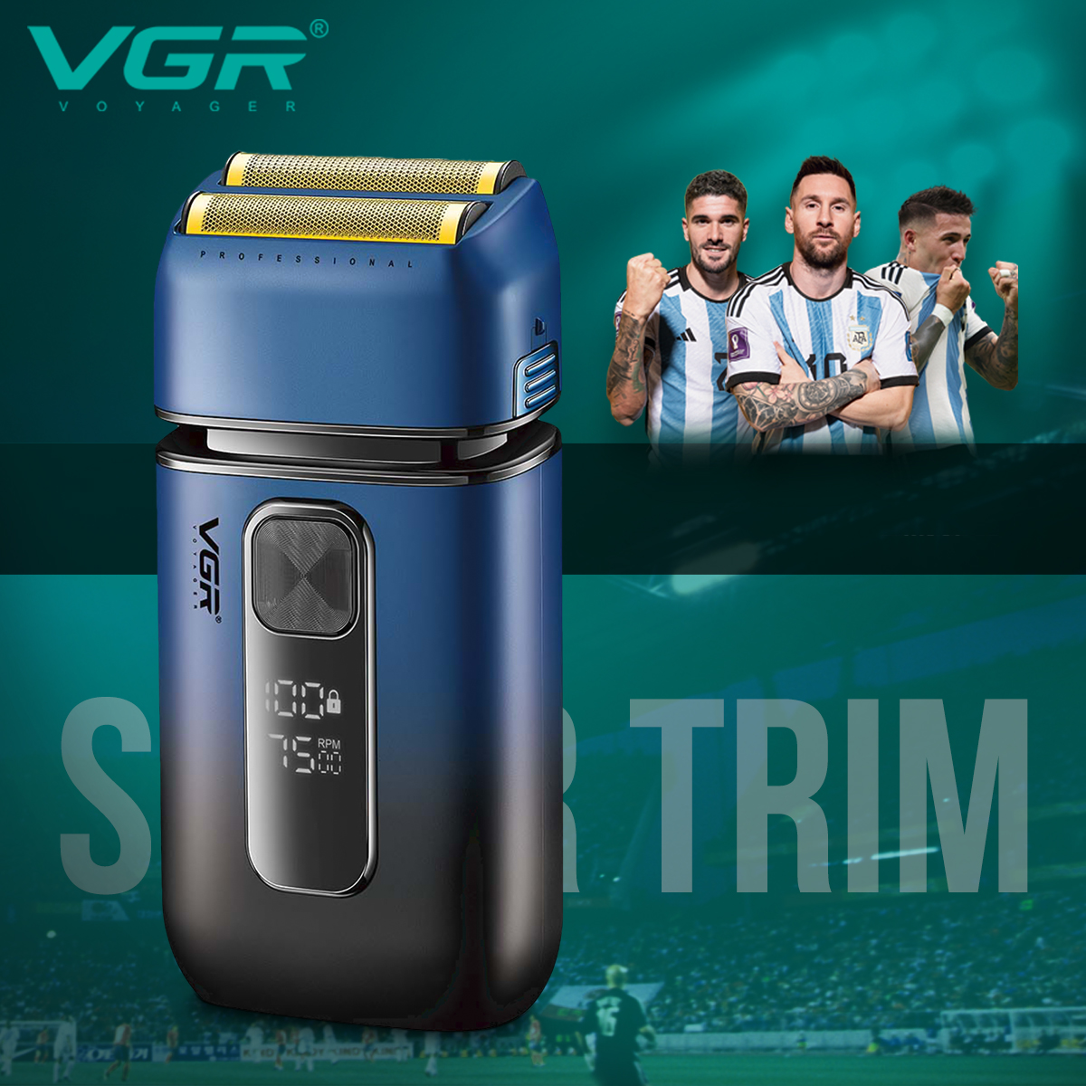 وهناك عدد كبير من أجهزة تصفيف الشعر المصنوعة من السكاكين الحلاقة عبر الحدود من طراز VGR362 تحتوي على عدة حلاقة للرجال Item Picture