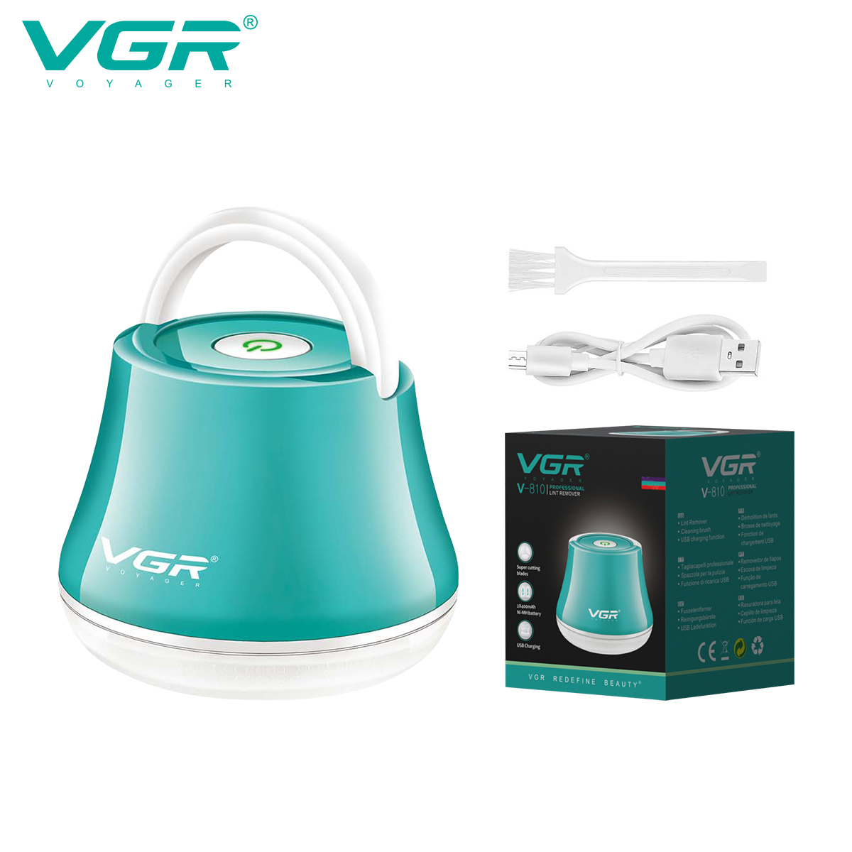 VGR810 New portable household clothing hair remover, high-power USB charging hairball trimmer