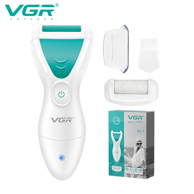 VGR812 foot scrubber, digital display, electric, IPX6 waterproof, can remove calluses and dead skin, and is a foot care device