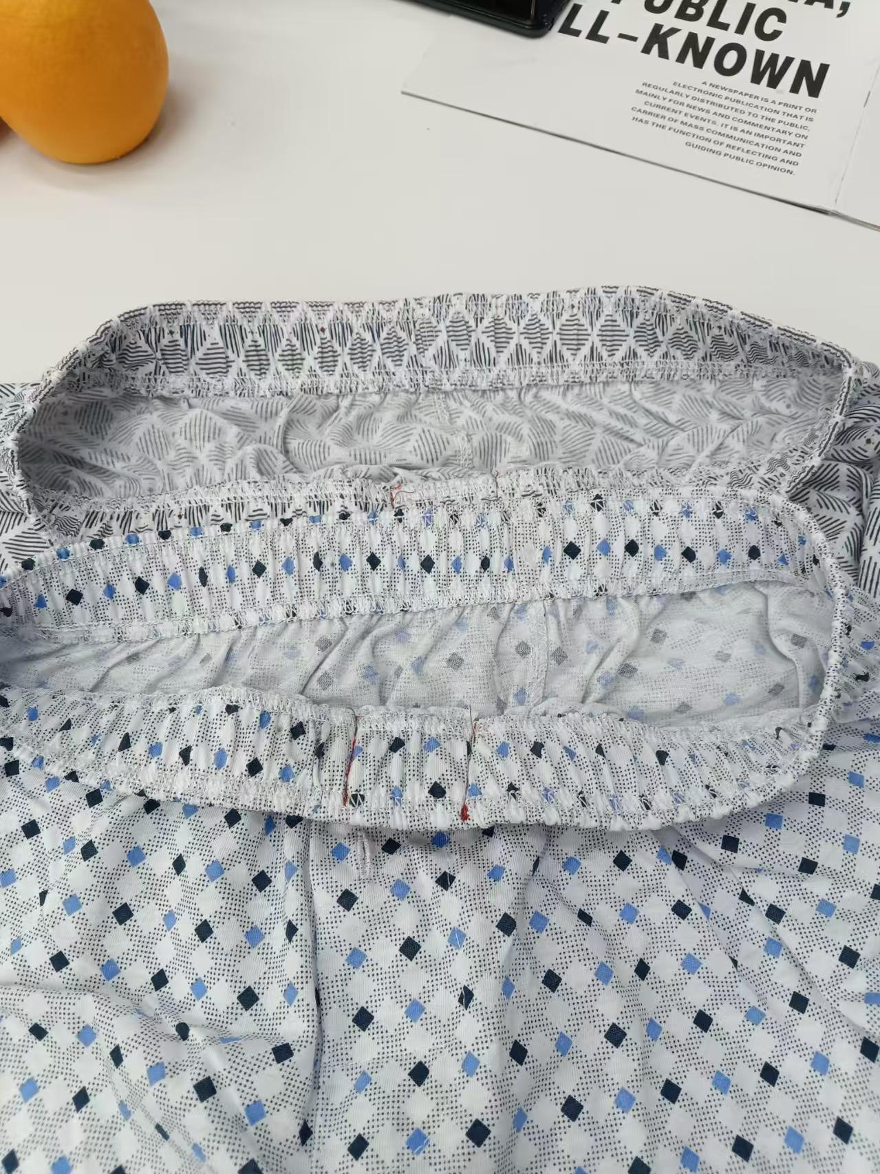 633# Export to the Middle East and Africa 15 cotton Arlo pants, men's loose boxer shorts, trendy printed underwear and home shorts, men's boxer shorts QNI Specification drawing