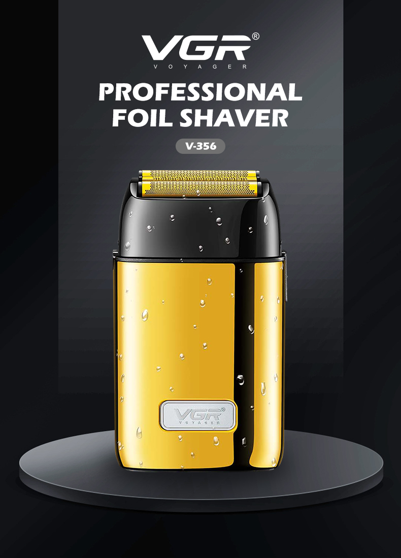VGR356 Metal body waterproof floating USB compact long-lasting shaver pic 1
