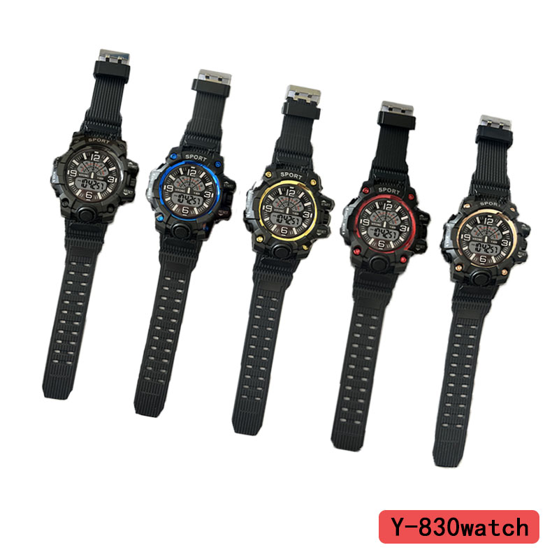 The YITONG basic electronic watch from YITONG offers high cost performance, durability and peace of mind. It is specially designed for students to wear in class and on a daily basis. The Y-830 basic electronic watch is a round electronic watch, a waterproof and luminous sports watch for men, and a trend Specification image