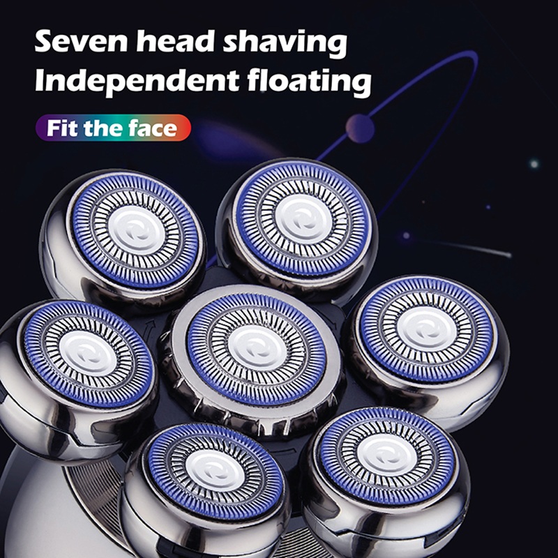 VGR315 5-in-1 Men's Set: Full-body washable LCD digital display 5-in-1 rechargeable electric Bald shaver Item Picture