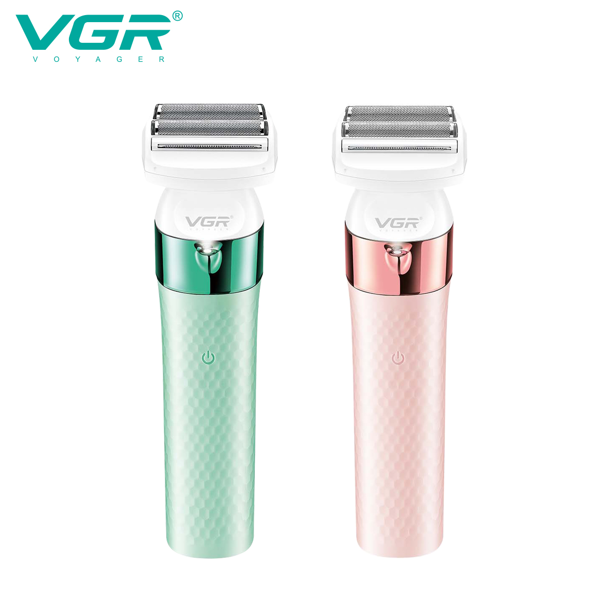 VGR729 Cross-border New multi-functional IPX7 waterproof two-in-one Women's hair Shaving Set, Sideburn hair shaving device details Picture