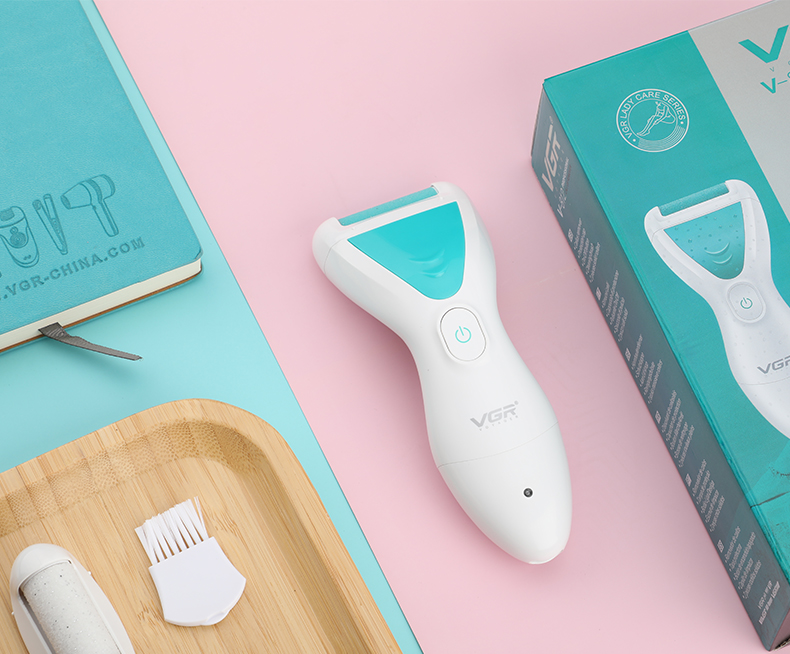 VGR812 foot scrubber, digital display, electric, IPX6 waterproof, can remove calluses and dead skin, and is a foot care device pic 8