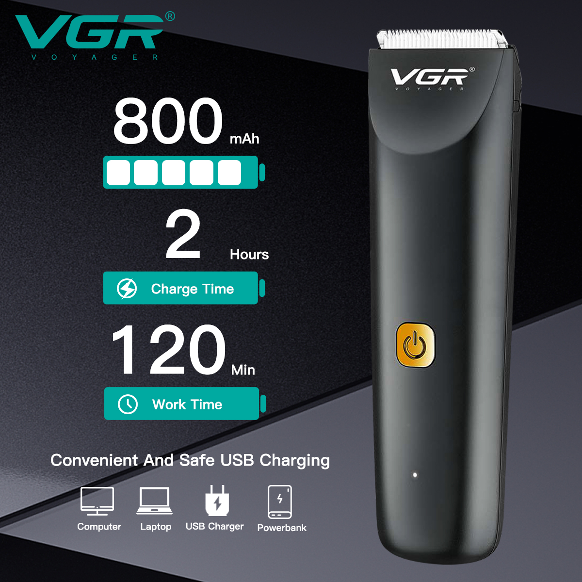 VGR231 waterproof ceramic electric clipper mini hair clipper is dual-purpose for charging and plugging Application Scenario