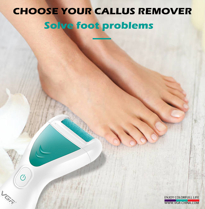 VGR812 foot scrubber, digital display, electric, IPX6 waterproof, can remove calluses and dead skin, and is a foot care device pic 2