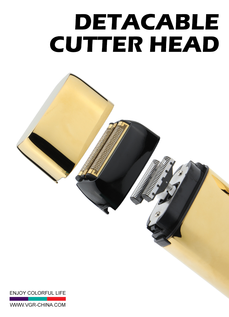 VGR356 Metal body waterproof floating USB compact long-lasting shaver pic 7