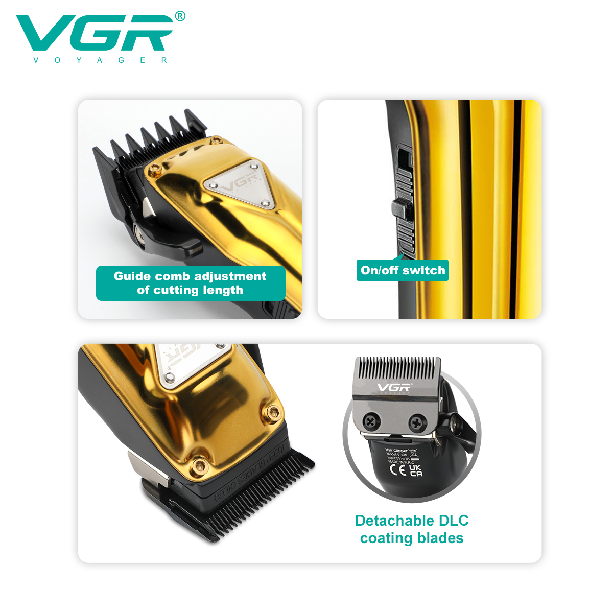 VGR136 Cross-border New product Hair clipper, professional retro oil hair clipper, professional electric hair clipper Application Scenario