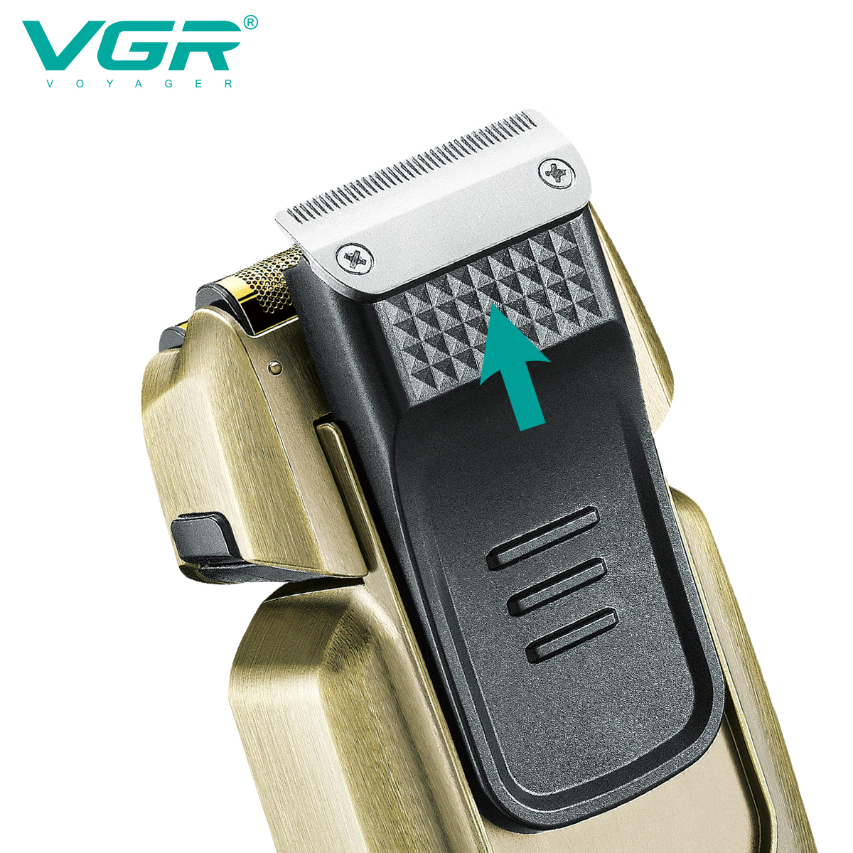 VGR337 Cross-border Razor, Sideburn trimming knife, bald hair clipper, digital display reciprocating retro style razor Specification image