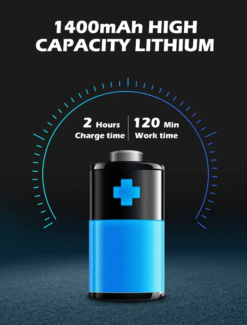 VGR356 Metal body waterproof floating USB compact long-lasting shaver pic 9