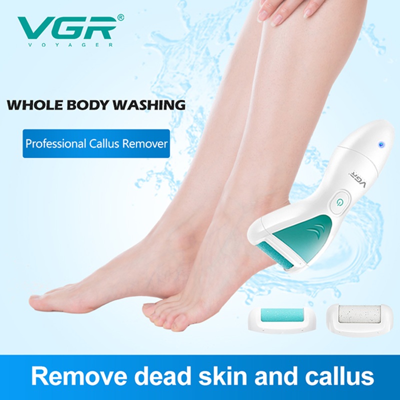 VGR812 foot scrubber, digital display, electric, IPX6 waterproof, can remove calluses and dead skin, and is a foot care device Item Picture