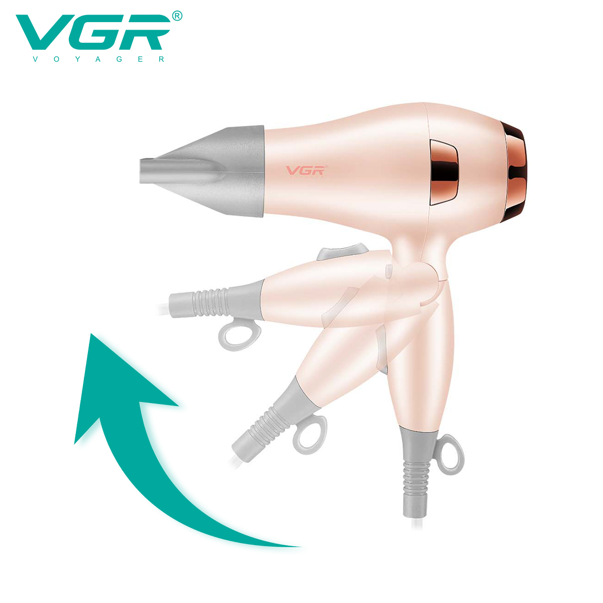 The VGR432 mini foldable travel portable hair dryer is selling well across borders Application Scenario