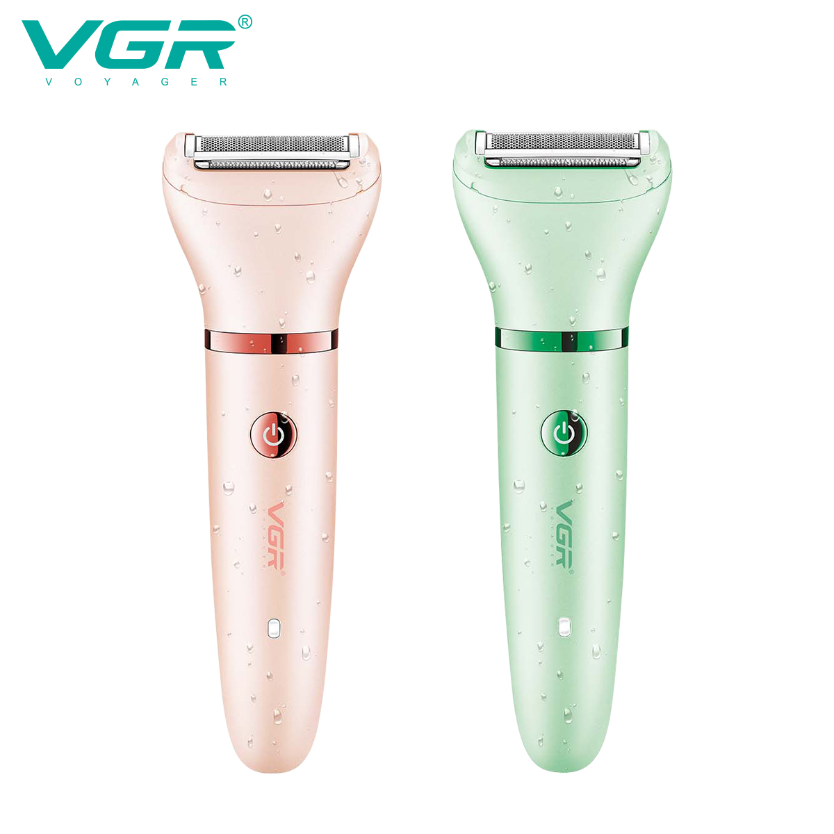 VGR Cross-border Multi-functional three-in-one Women's Shaving Device IPX7 washable Care Shaving Device Facial Cleaner 735 details Picture