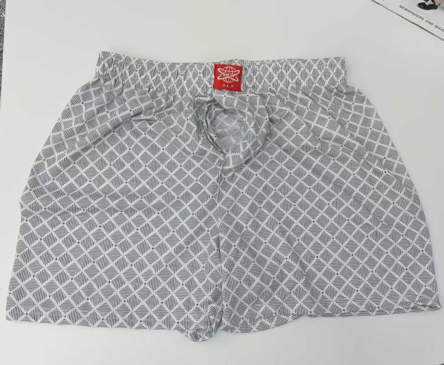 633# Export to the Middle East and Africa 15 cotton Arlo pants, men's loose boxer shorts, trendy printed underwear and home shorts, men's boxer shorts QNI details Picture