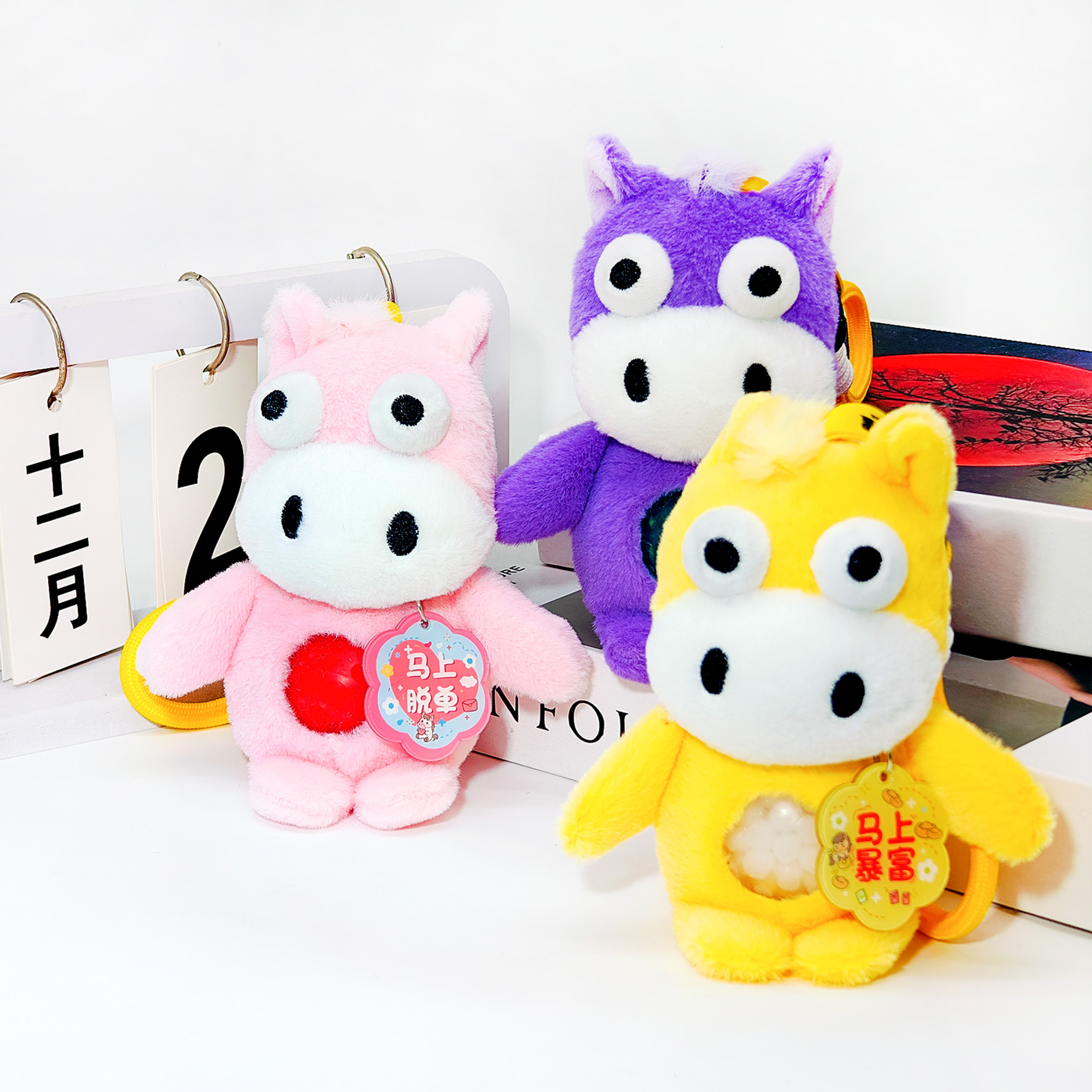 The New Year's product is a plush toy with the mascot of the Year of the Horse in the shape of a little pony lantern. It's a cute Children's Day gift Application Scenario