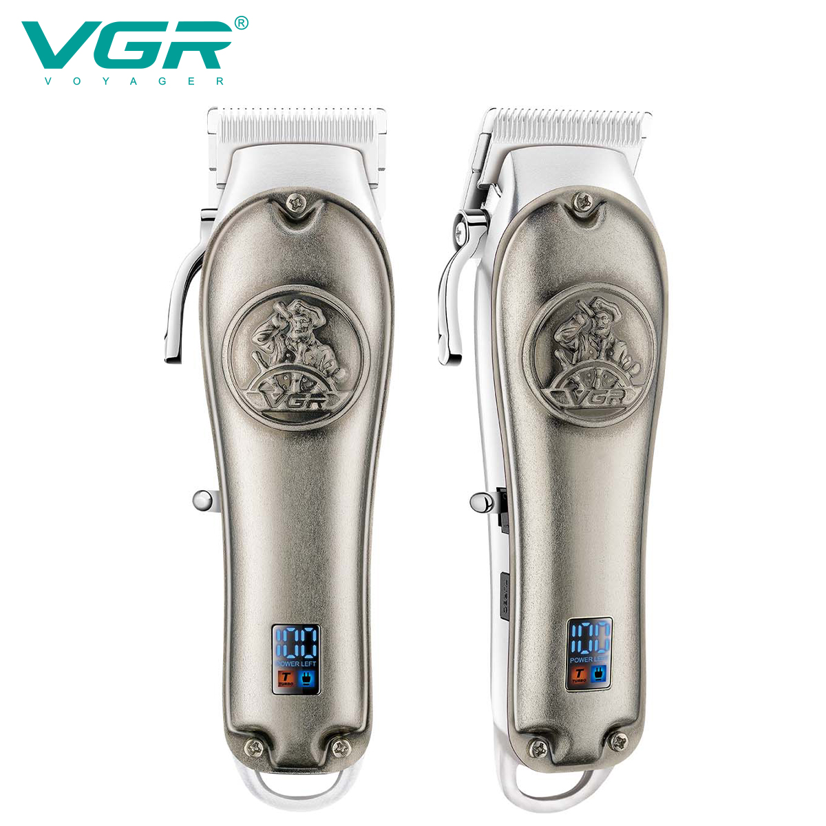 VGR658 Cross-border metal body retro electric push-charge dual-purpose oil-powered hair clipper Application Scenario