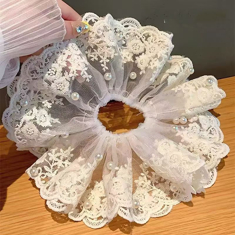 18 cm mesh lace wedding dress children's wear Lolita cuff accessories diy lace polyester embroidered clothing lace detail image 2