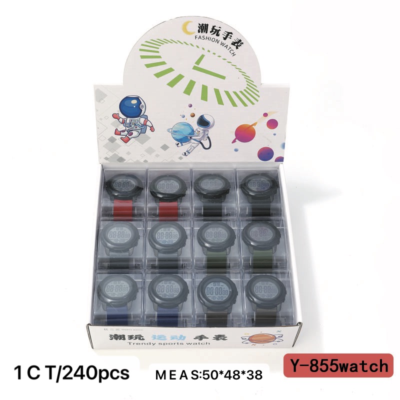 The YITONG basic electronic watch from YITONG offers high cost performance, durability and peace of mind. It is specially designed for students to wear in class and on a daily basis. The Y-855 basic electronic watch is a round electronic watch, a waterproof and luminous sports watch for men, and a trend Application Scenario