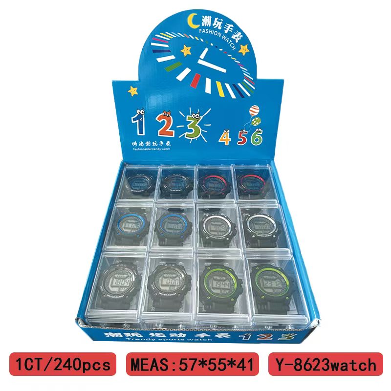 The YITONG basic electronic watch from YITONG offers high cost performance, durability and peace of mind. It is specially designed for students to wear in class and on a daily basis. The Y-8623 basic electronic watch is a round, colorful, waterproof and luminous sports watch for both men and women, setting a trend Application Scenario