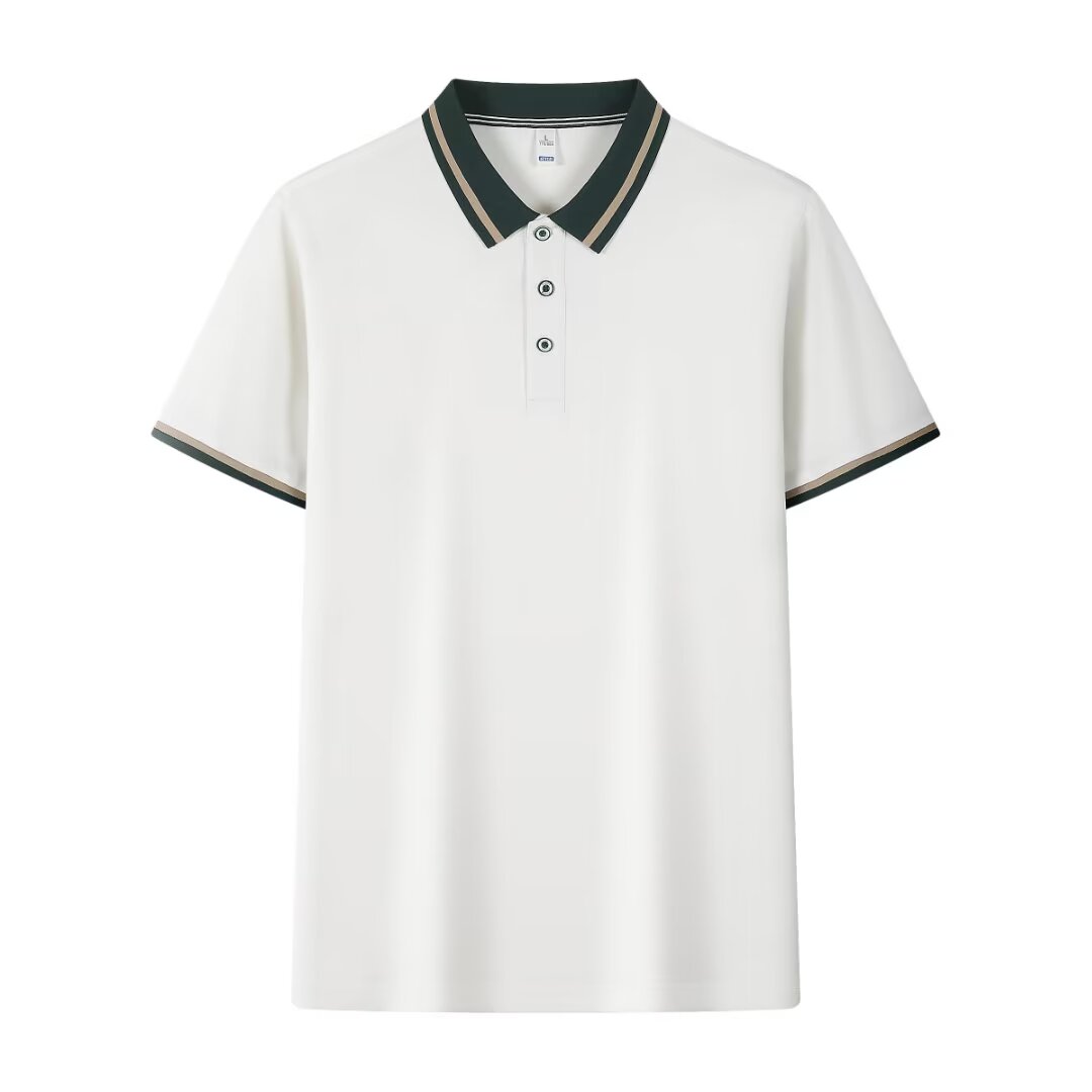 YMB-T28-1 team wear, workwear, sportswear, POLO, can be printed, embroidered, lapel, short-sleeved, short-sleeved lapel Specification image
