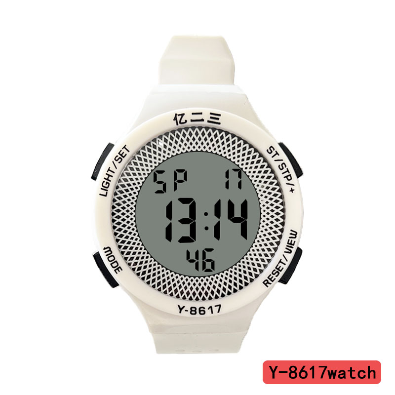 YITONG relojes electrónicos básicos de alto rendimiento duradero ahorro de preocupaciones estudiantes de clase uso diario especial y-8617 basic relojes electrónicos redondos de color para hombres Y mujeres a prueba de agua brillo deportivo tendencia Item Picture