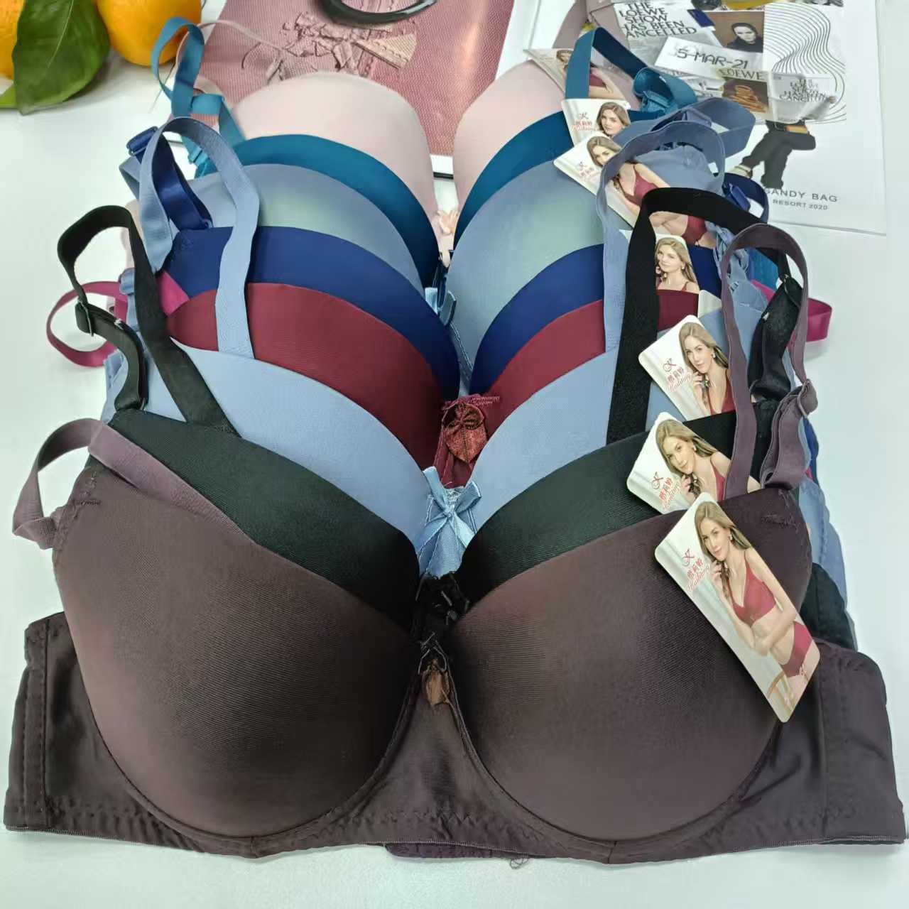 223# Foreign trade export to the Middle East and Africa, large-sized women's underwear, lifting, gathering, comfortable, reinforced sports bra for women, QNI full figure