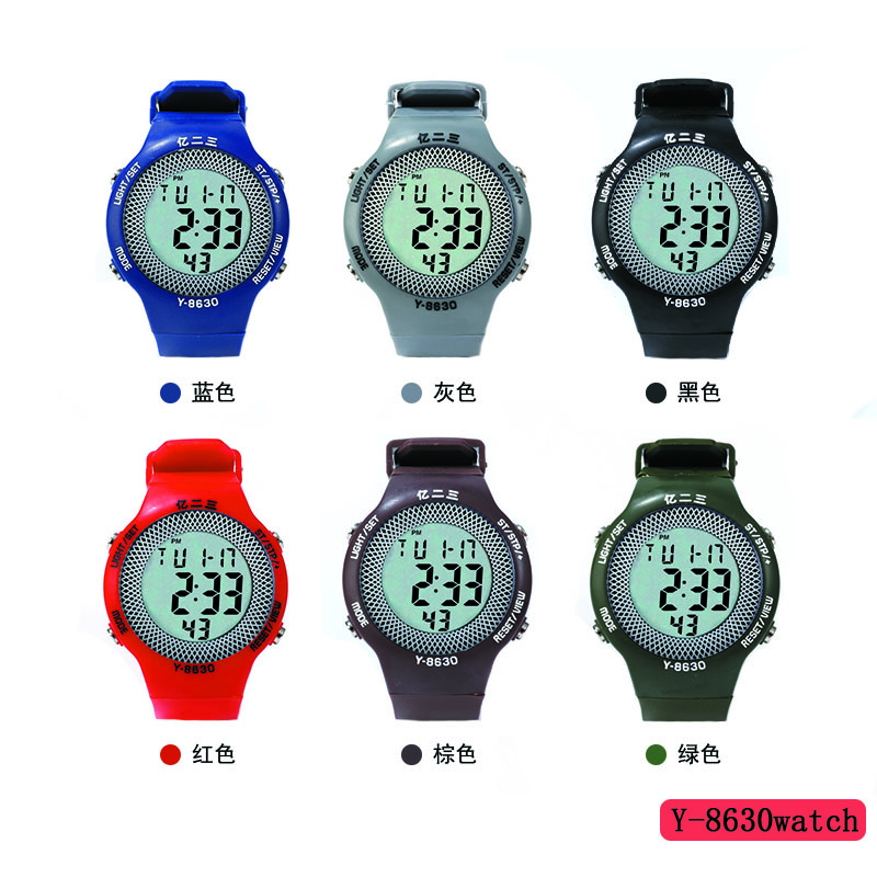 The YITONG basic electronic watch from YITONG is cost-effective, durable and worry-free. It is specially designed for students to wear in class and daily life. The Y-8630 basic electronic watch is a round, colorful, waterproof and luminous sports watch for both men and women. It is a trend details Picture