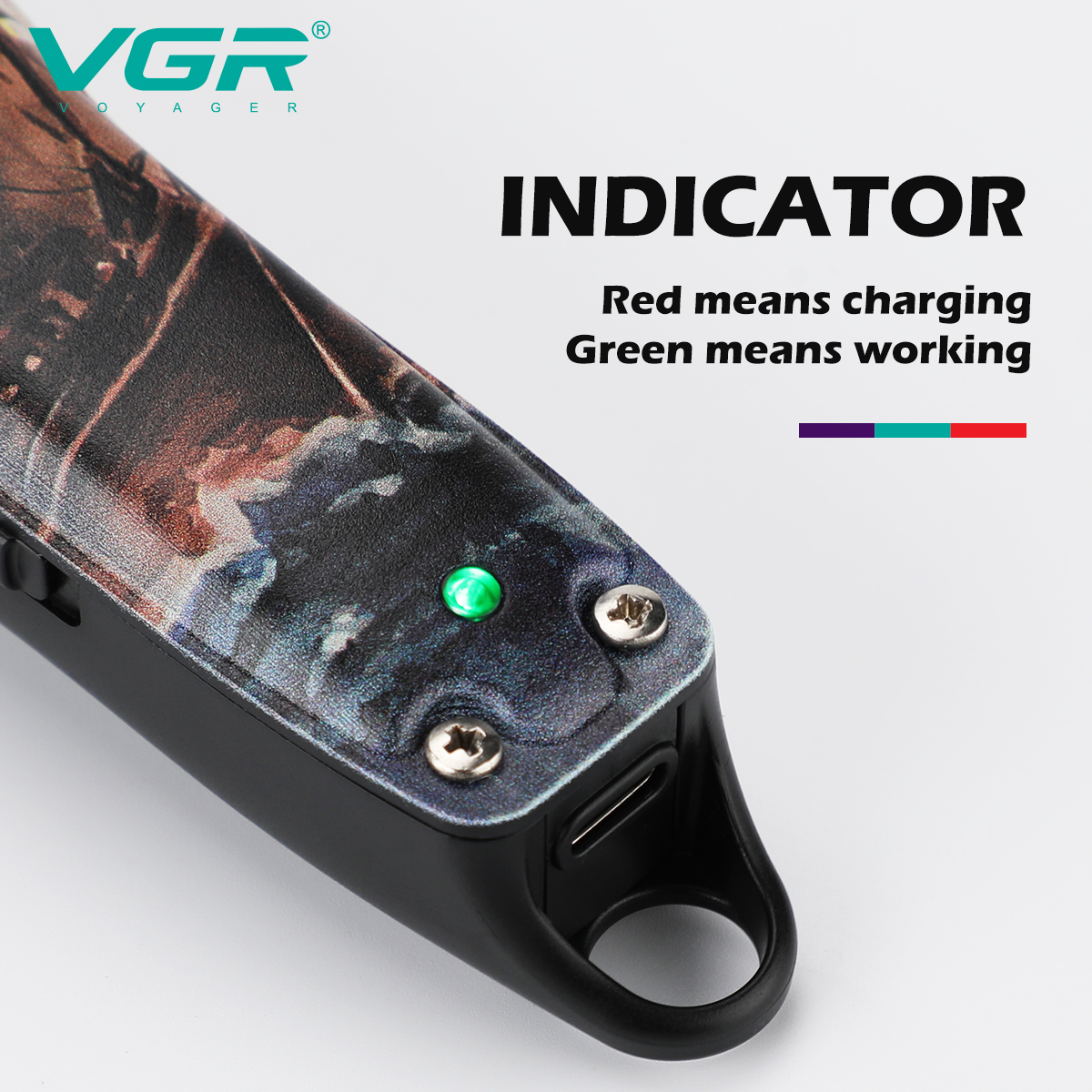 VGR953 Graffiti Hair Clipper, personalized engraved oil-tipped electric clipper, compact electric professional electric clipper Application Scenario