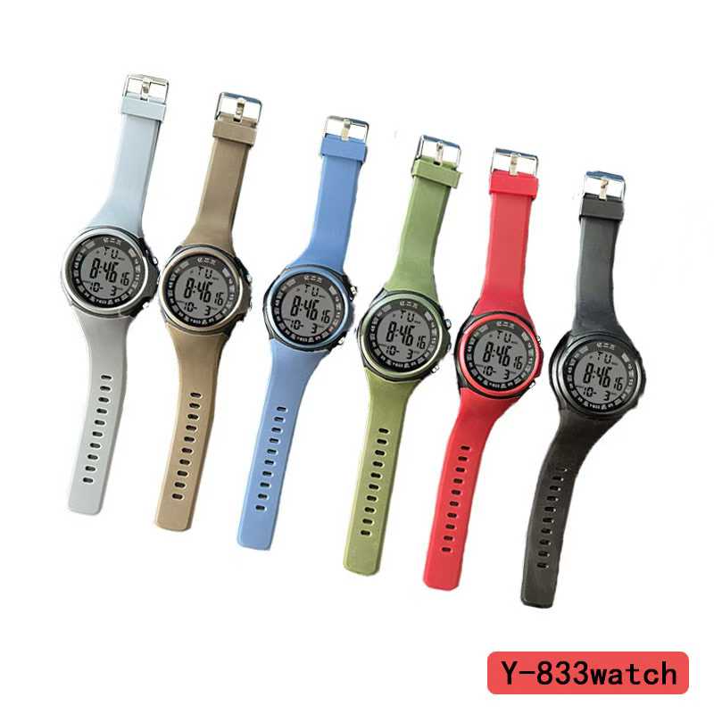 YITONG yitong modelo básico reloj electrónico de alto rendimiento duradero ahorro de preocupaciones estudiantes clase uso diario especial Y-833 reloj electrónico básico reloj electrónico redondo para hombres a prueba de agua reloj deportivo luminoso tendencia Specification image
