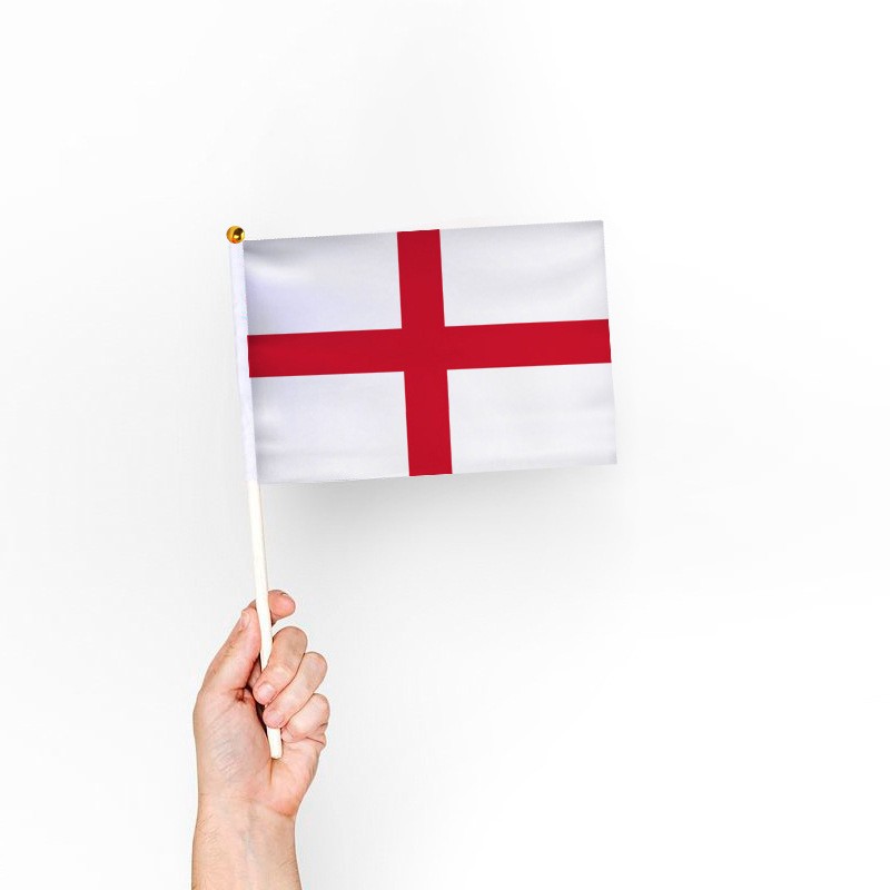 Factory direct sales wholesale price, No. 8 14*21cm England hand-held flag, flags of all over the world in various specifications, custom-made flags pic 1
