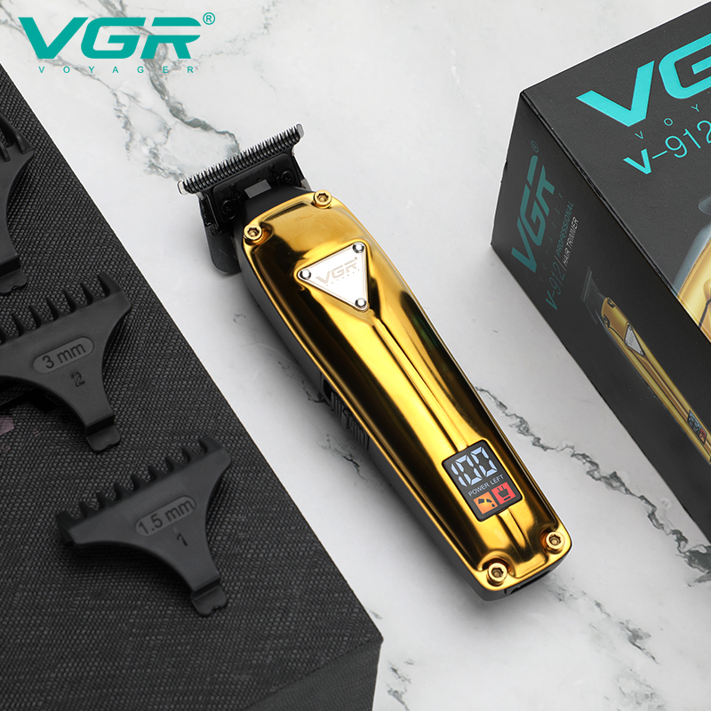 VGR912 Cross-border Hair Clipper, oil head, electric clipper, metal electric, professional retro shaving, engraved and notched electric clipper Item Picture
