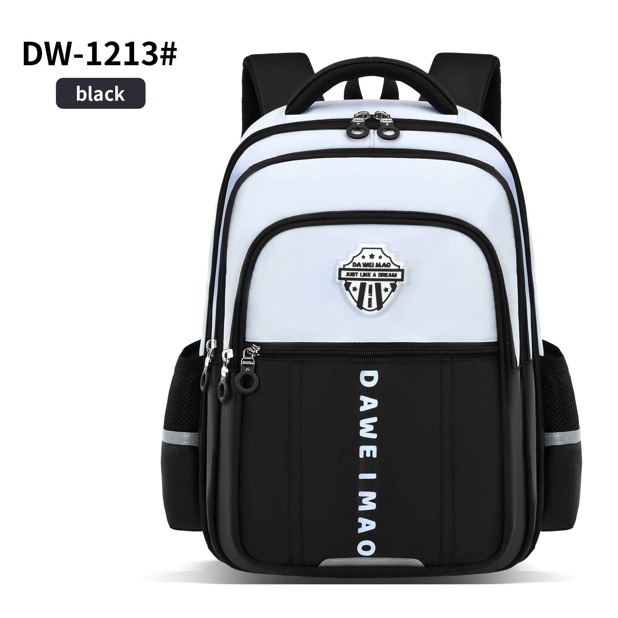 The new dopamine-colored backpack for primary school students from Big Tail Cat features a large capacity, light weight reduction, wear resistance and no hunchback. It is a fashionable and casual large schoolbag Item Picture