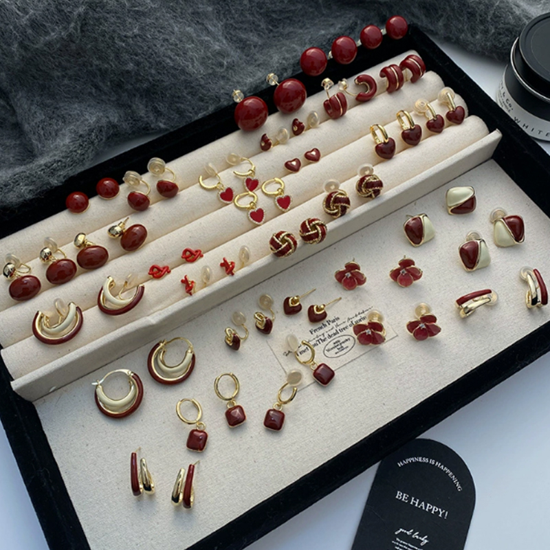 饰品/耳饰/耳环/锆石微镶毛坯耳环/锆石耳饰细节图