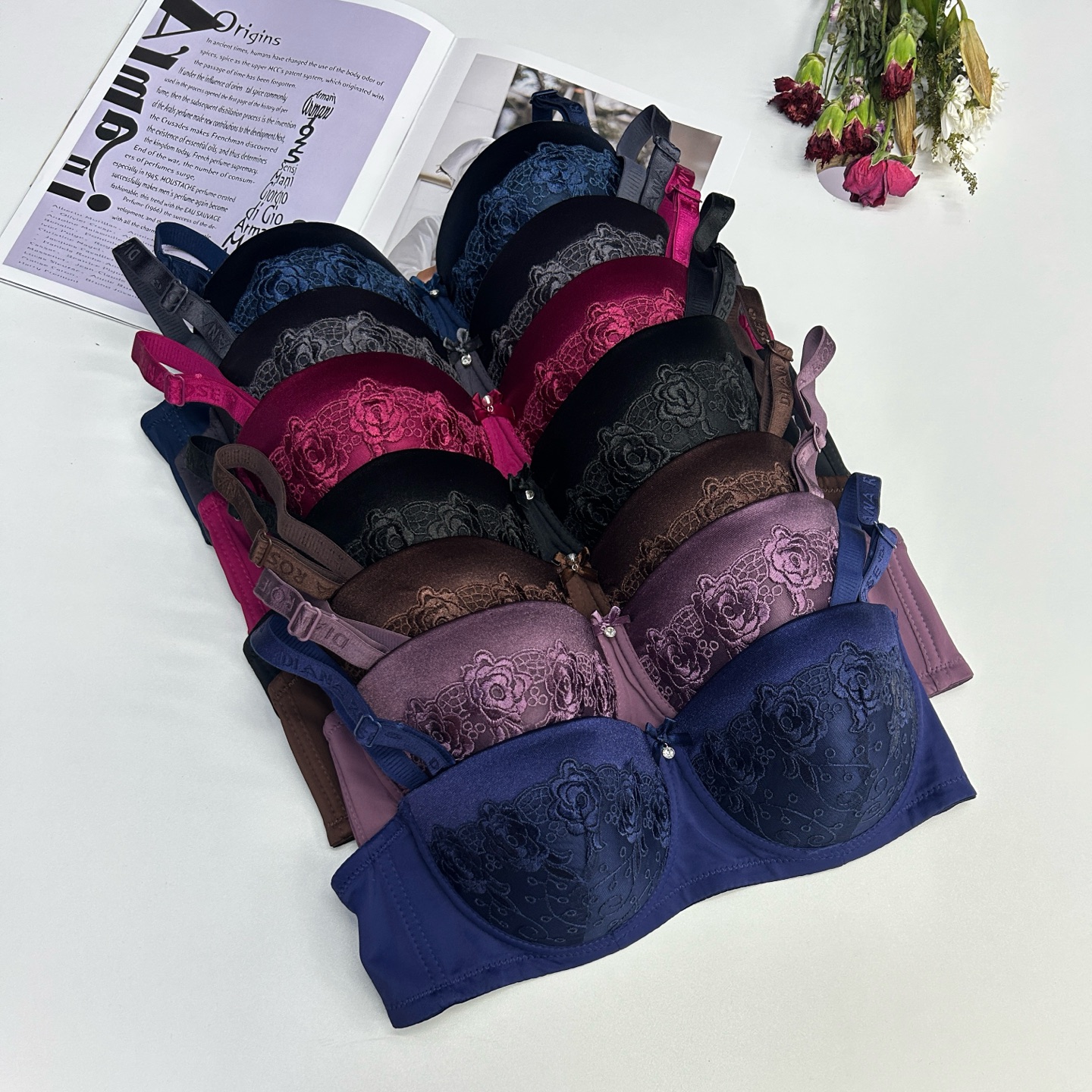 Model 537# is a large-sized women's sports bra for export to the Middle East and Africa, gathering comfort and lifting. Model C women's bra QNI Specification drawing