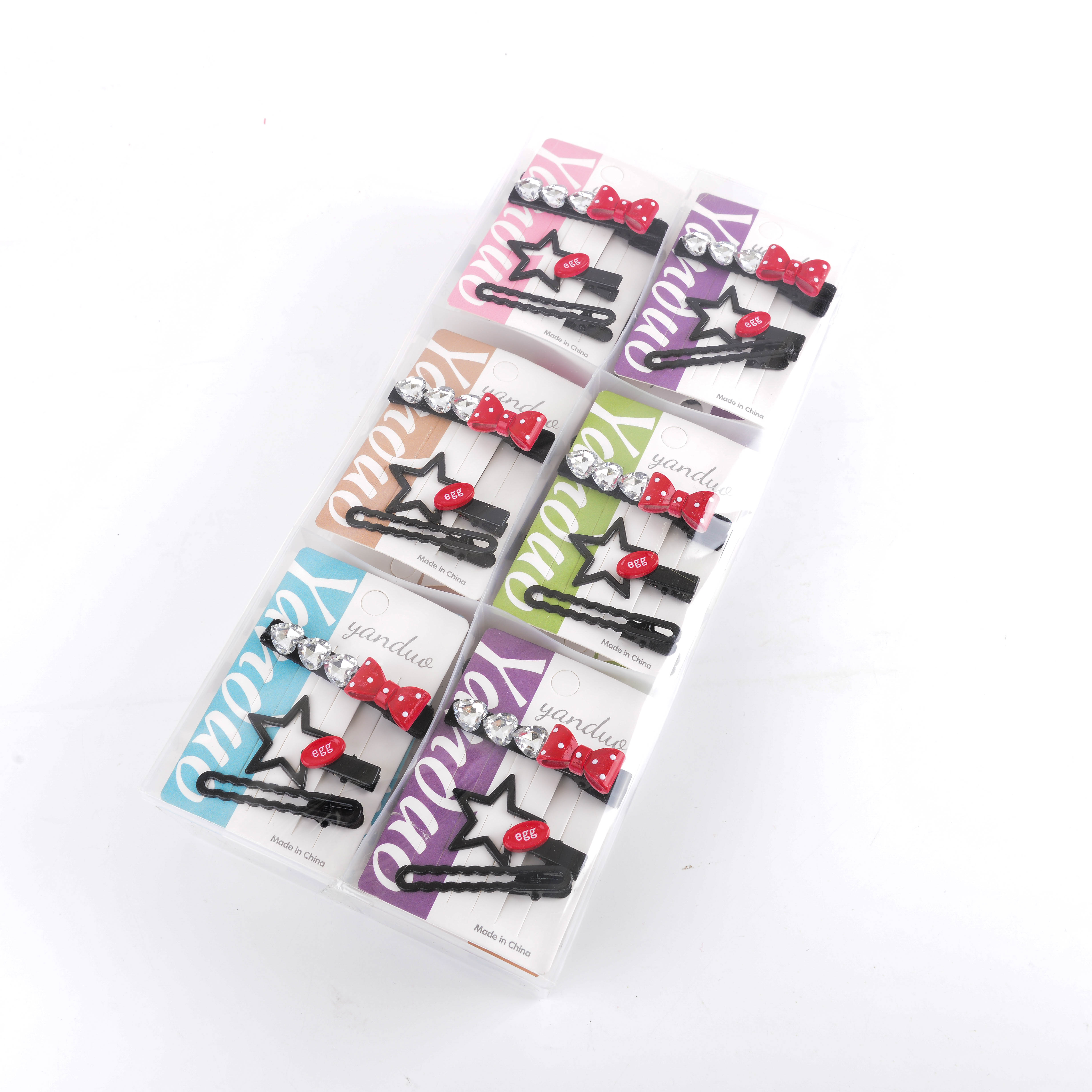 New sweet and cute girl children's hair clip set, cartoon and adorable bangs clip, side clip, acrylic hair clip and hair accessory details Picture