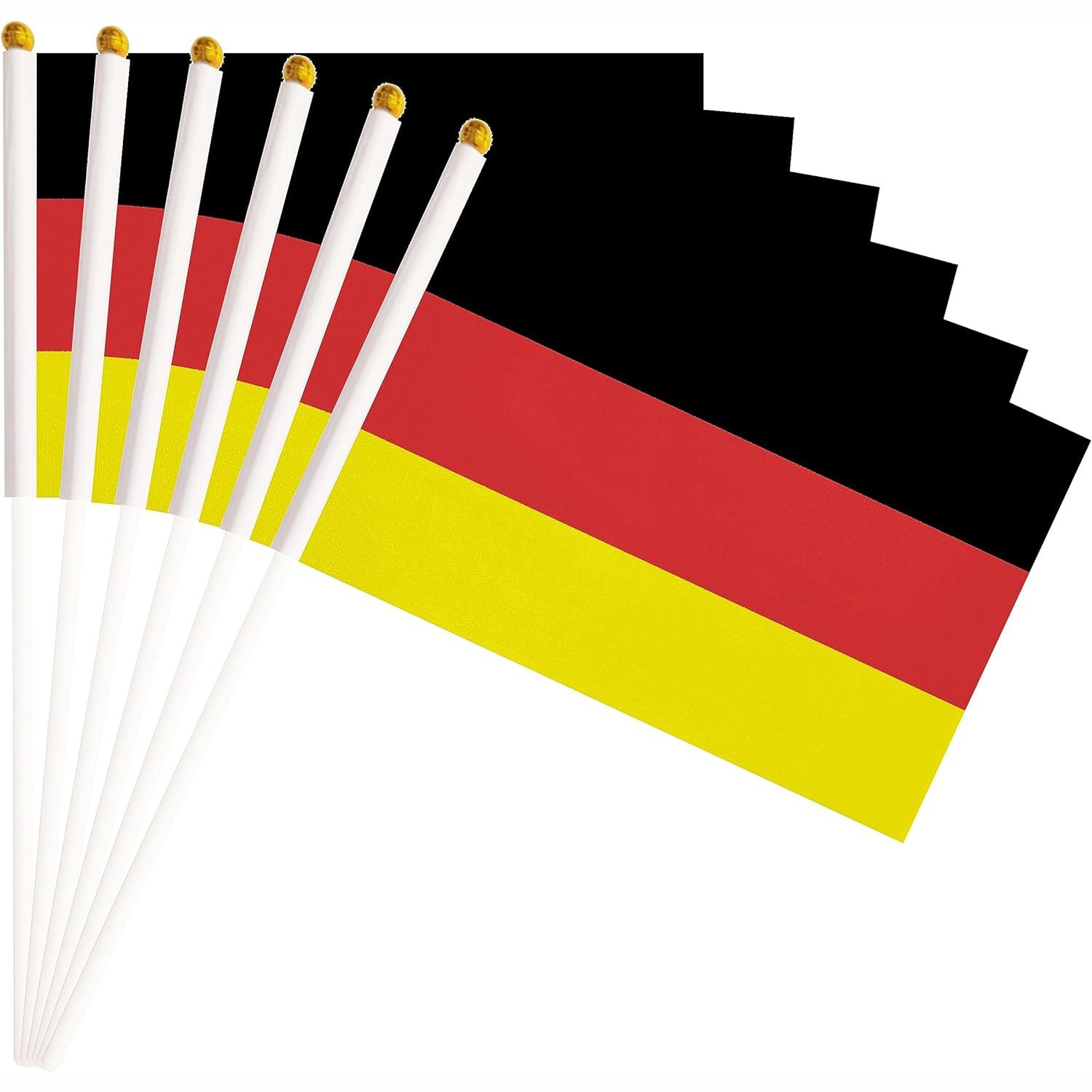 Factory direct sales wholesale price: No. 8 14*21cm German hand-held flag. Custom-made flags of various specifications from all over the world pic 1