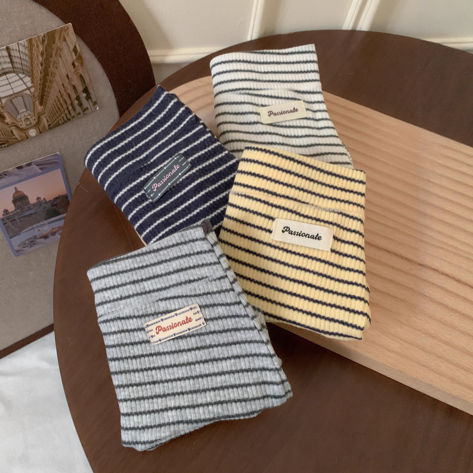 New striped Whisper Women's mid-waist comfortable and breathable underwear, pure cotton women's four-corner flat pants Application Scenario